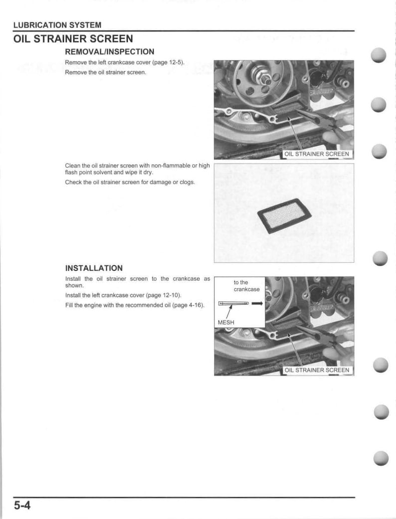 Honda CRF450R Service Manual service manual preview page 3