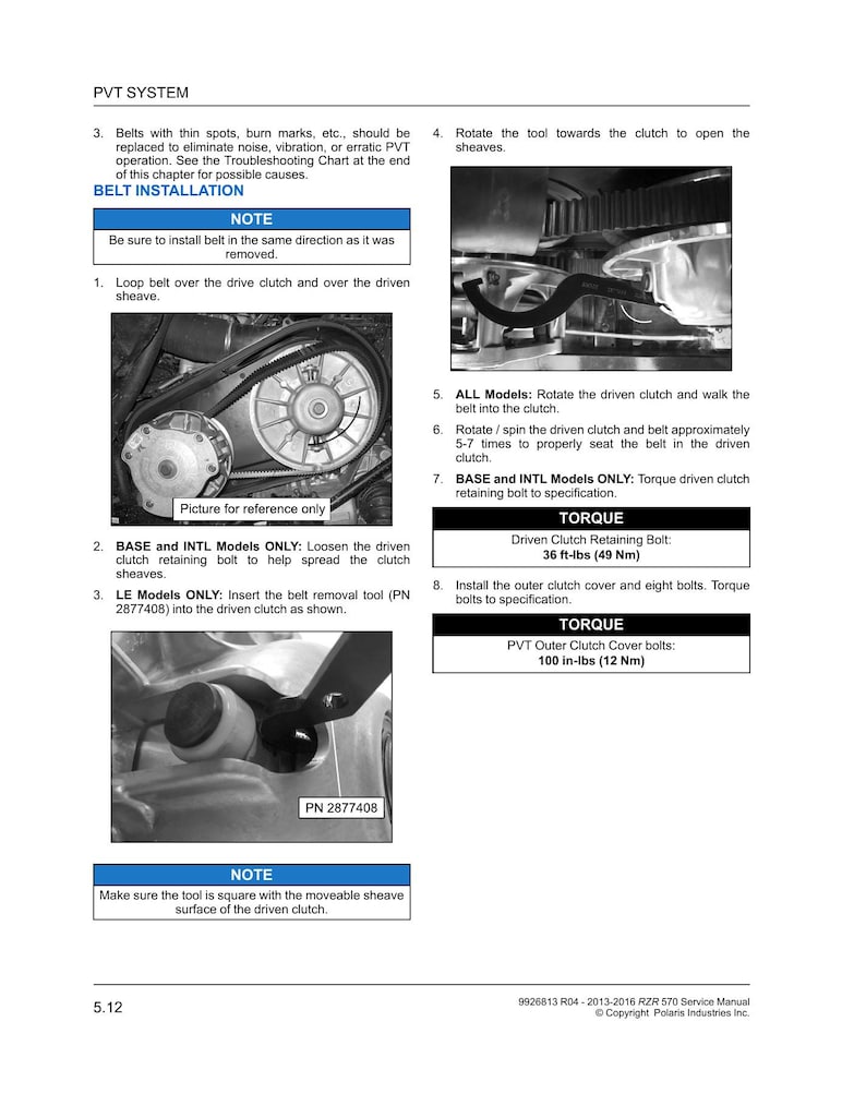 Polaris RZR 570 Service Manual service manual preview page 2