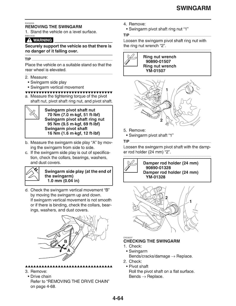 Yamaha YZF-R6 Service Manual service manual preview page 4