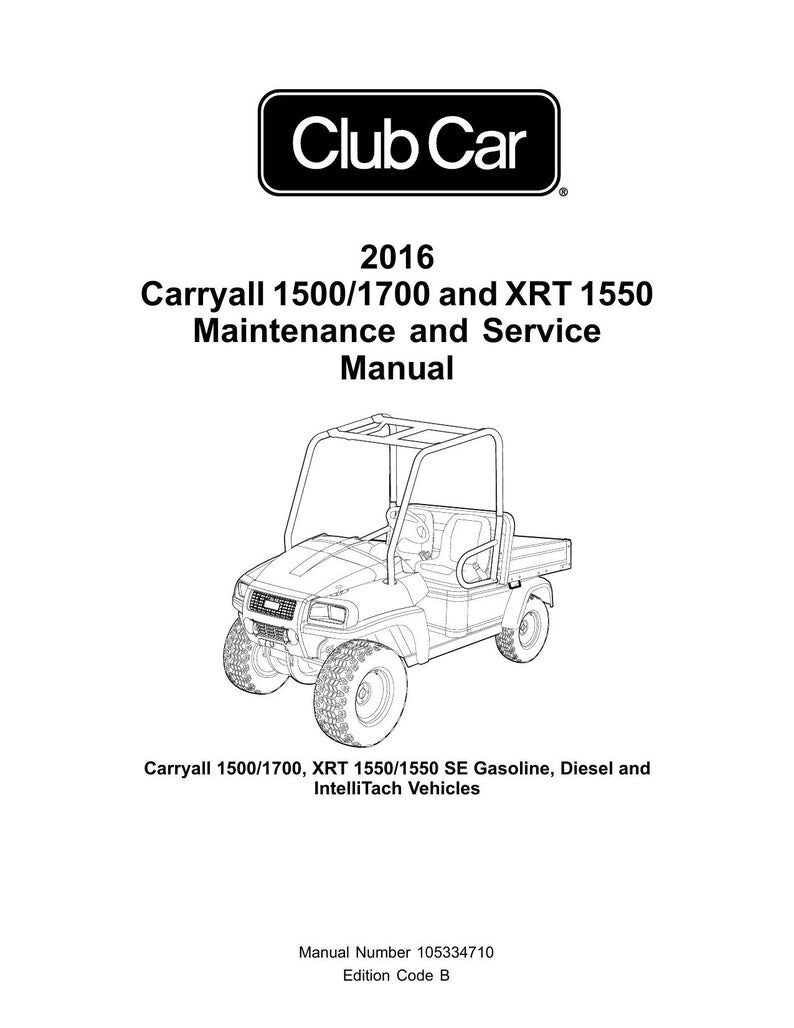 Club Car Carryall 1500 1700 XRT 1550 Service Manual service manual preview page 2