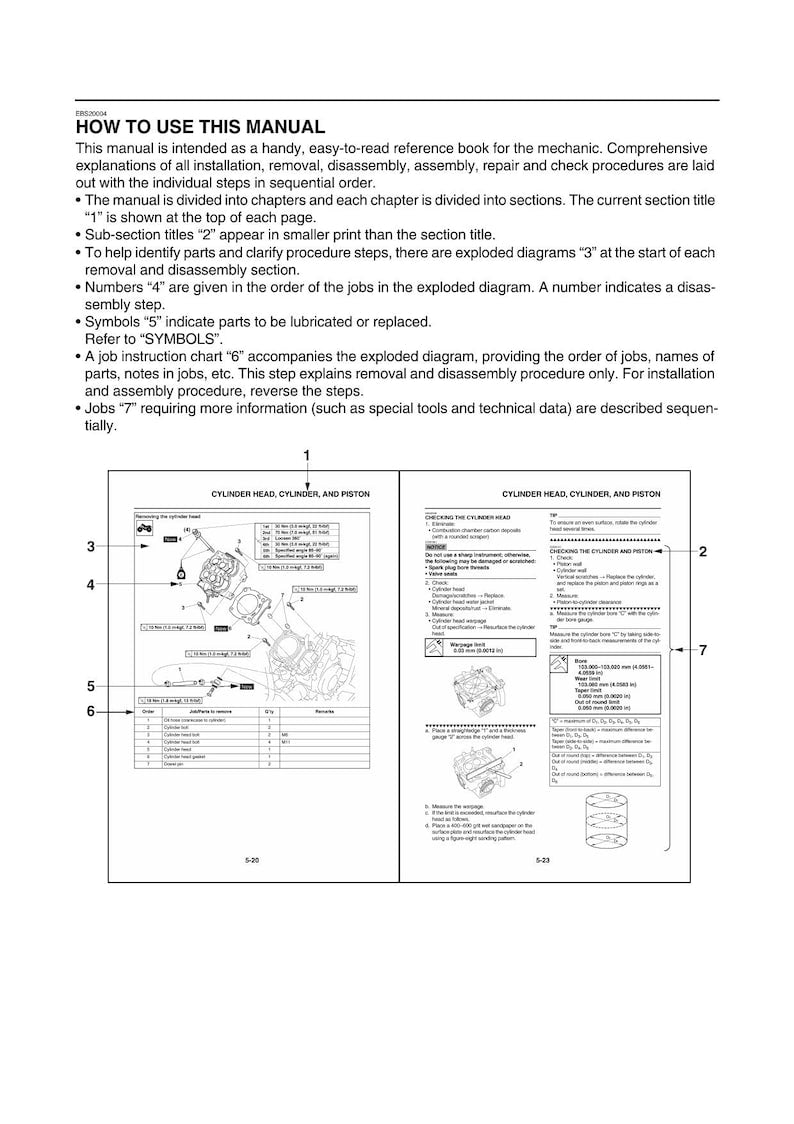 Yamaha Grizzly 700 Service Manual 2016-2020 ATV Repair service manual preview page 8