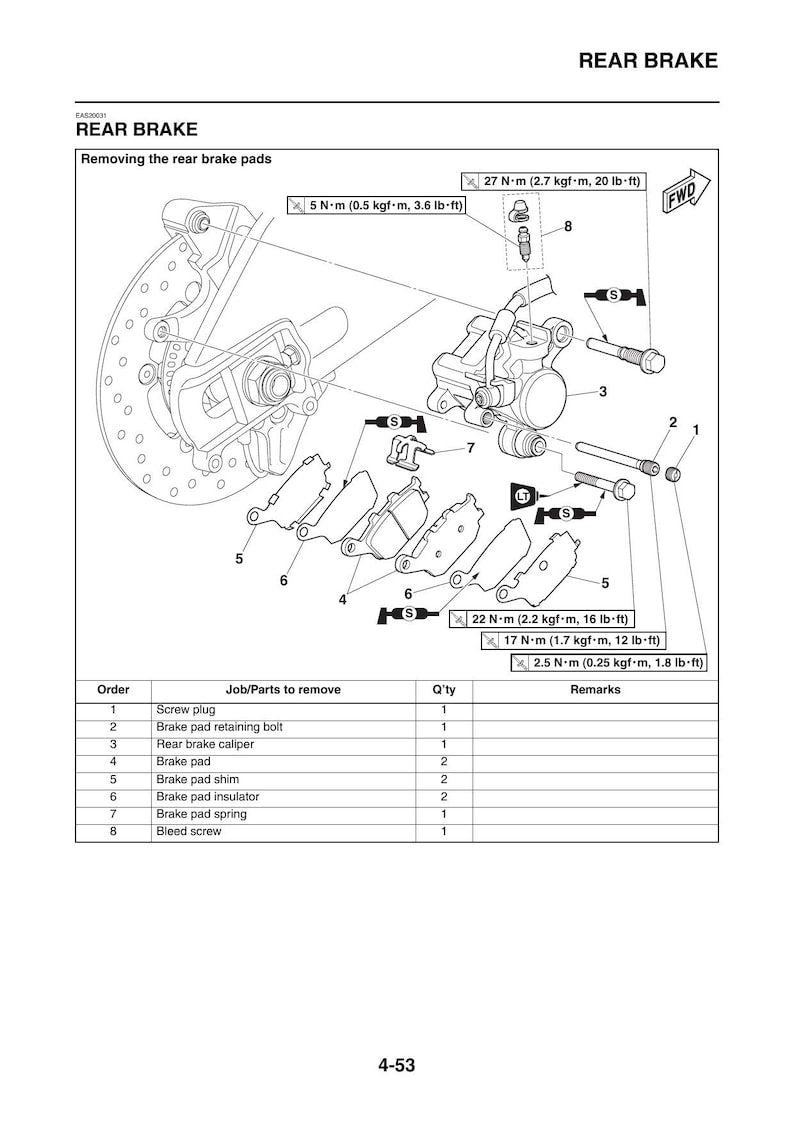 Yamaha MT-10 MTN1000 Service Manual service manual preview page 4