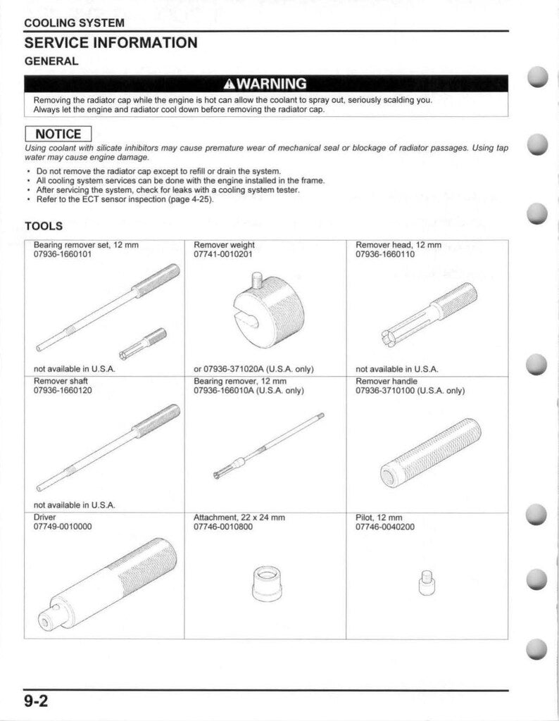 Honda CRF450R CRF450RX Service Manual service manual preview page 6