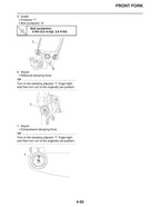 Yamaha YZ250FX Service Manual service manual preview page 4