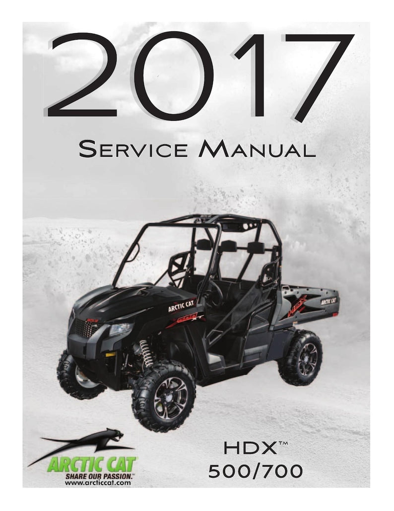 Arctic Cat HDX 500 700 Service Manual service manual preview page 2