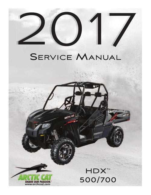 Arctic Cat HDX 500 700 Service Manual service manual preview page 2