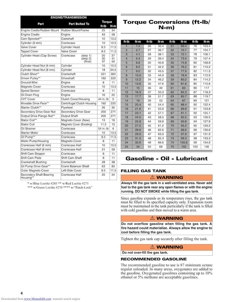 Arctic Cat HDX Crew Service Manual service manual preview page 9
