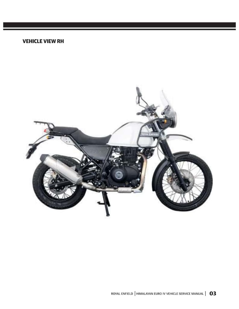 Royal Enfield Himalayan Euro IV Service Manual service manual preview page 7
