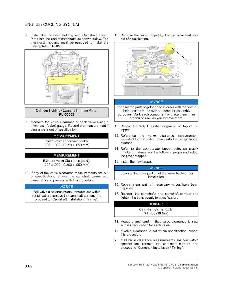 Polaris RZR 570 Service Manual 2017-2021 UTV Repair service manual preview page 4