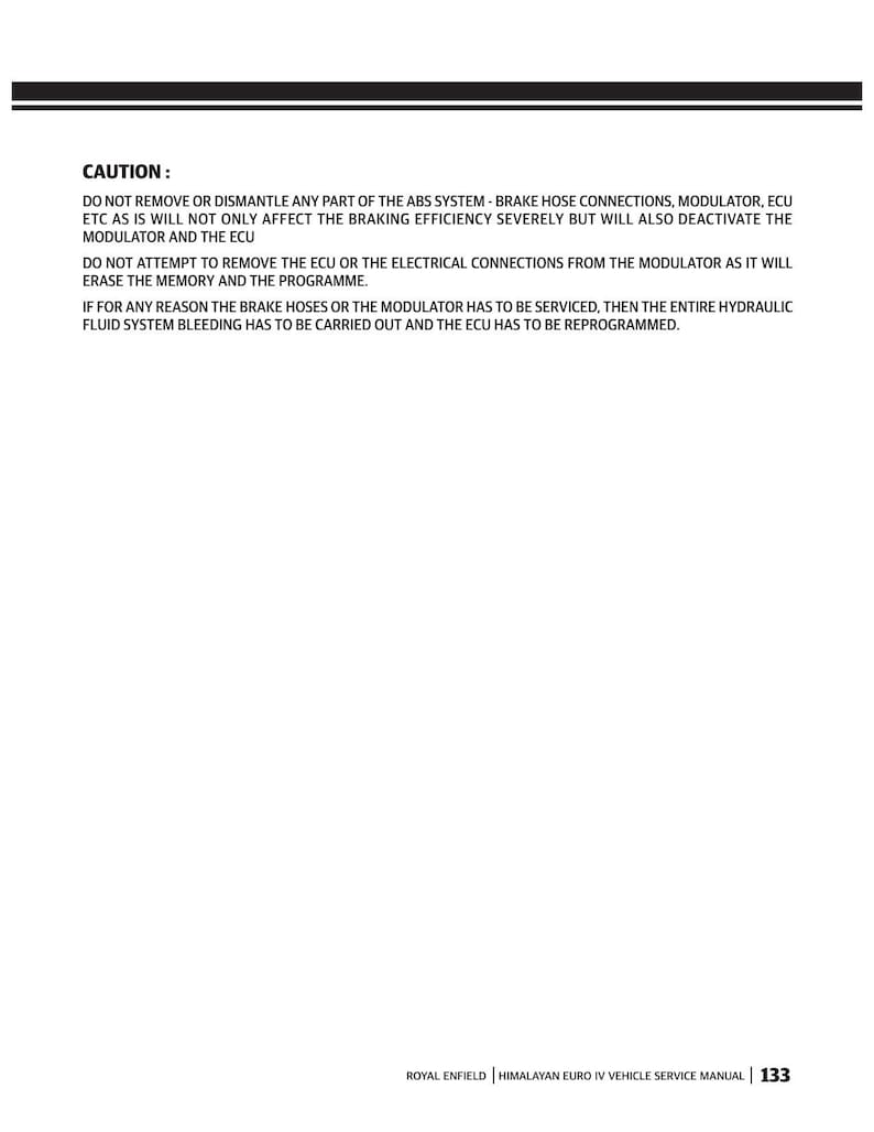 Royal Enfield Himalayan Euro IV Service Manual service manual preview page 10