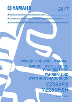 Yamaha YZ250FX Service Manual service manual preview page 2
