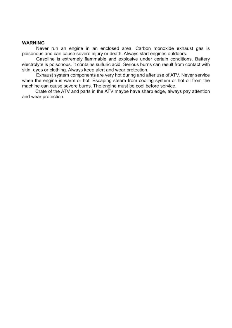Linhai HY740STL M750L Service Manual 2018-2022 ATV Repair service manual preview page 8