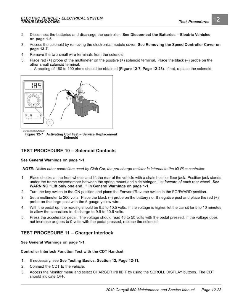 Club Car Carryall 550 Service Manual service manual preview page 5