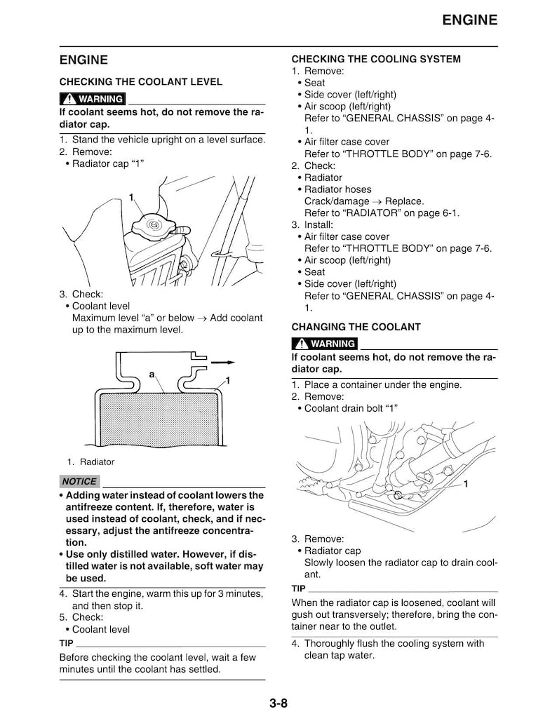Yamaha YZ250FX Service Manual 2018-2022 Motorcycle service manual preview page 4
