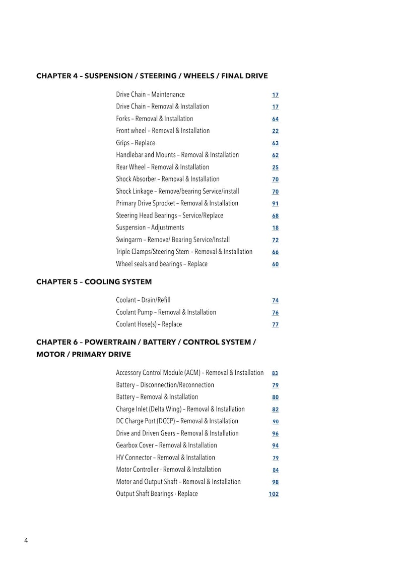 Alta Motors Redshift Service Manual service manual preview page 10