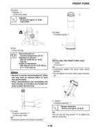 Yamaha YZ450FX Service Manual service manual preview page 4