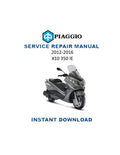 Piaggio X10 350ie Service Manual PDF service repair manual cover