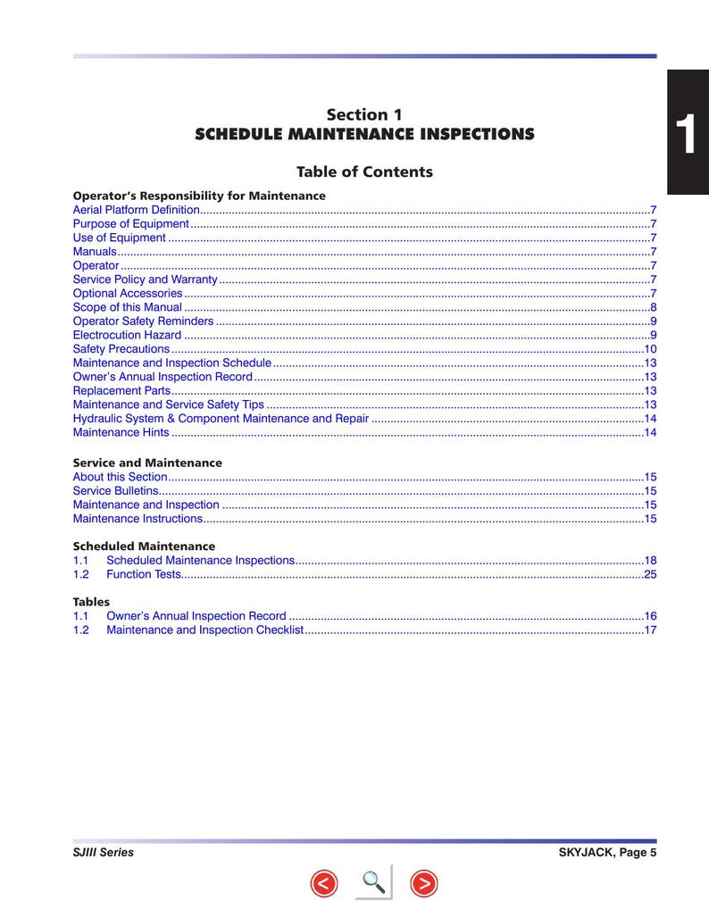 Skyjack SJIII 3215 3219 Service Manual service manual preview page 6
