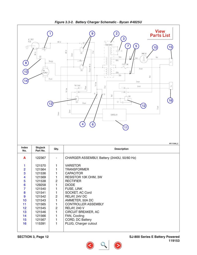 Skyjack SJ 8831E 8841E Scissor Lift Maintenance & Parts Manual service manual preview page 7
