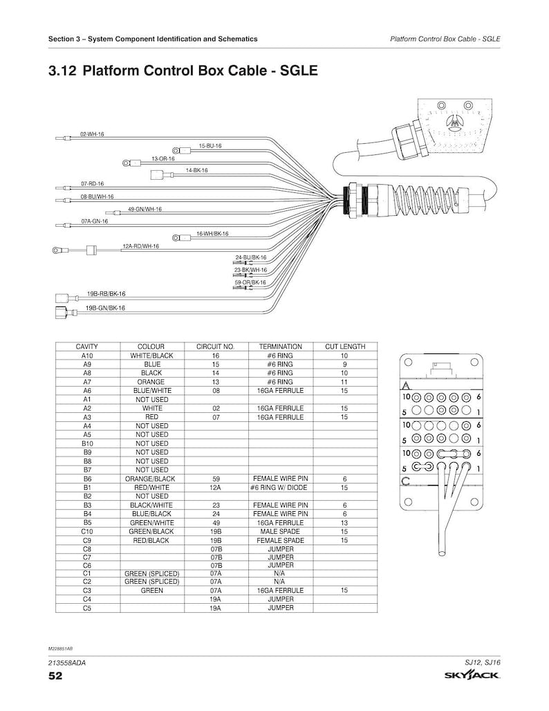 Skyjack SJ12 SJ16 Vertical Mast Service Manual 2022-2026 MEWP service manual preview page 4