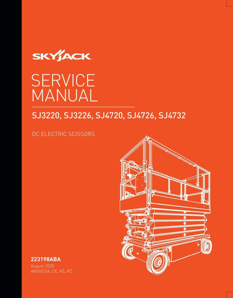 Skyjack SJ3220 SJ3226 SJ4720 sj4726 sj4732 Service Manual service manual preview page 2