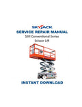 Skyjack SJIII Conventional Series Service Manual 2018-2022 Scissor Lift PDF service repair manual cover