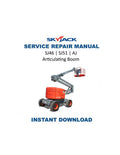 Skyjack SJ46 SJ51 AJ Articulating Boom Service Manual 2020-2024 PDF service repair manual cover