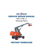 Skyjack SJ82 SJ86 T Telescopic Boom Service Manual 2020-2024 PDF service repair manual cover