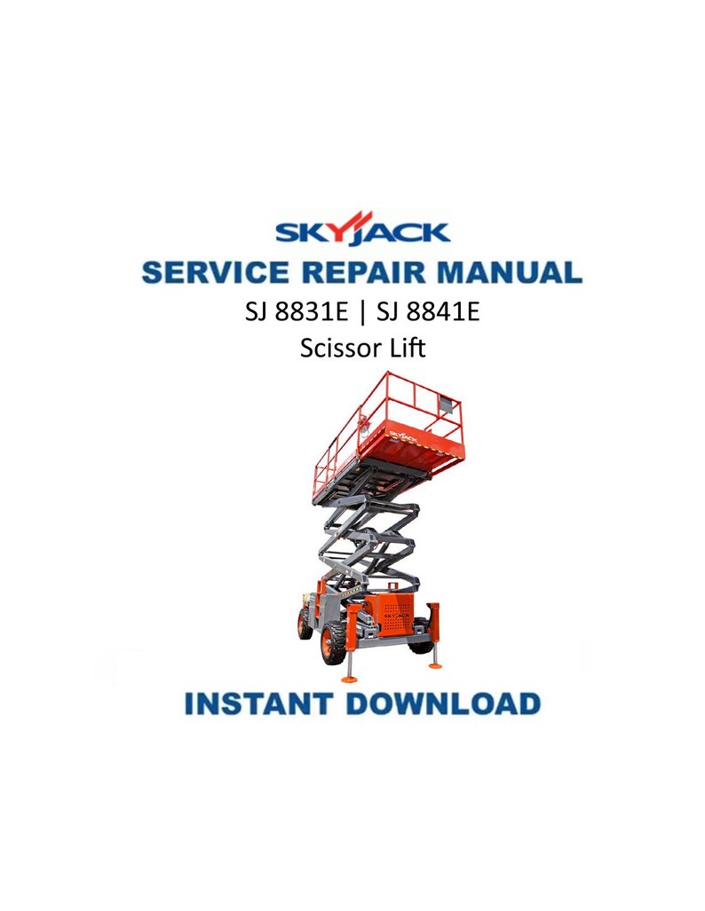 Skyjack SJ 8831E 8841E Scissor Lift Maintenance & Parts Manual PDF service repair manual cover