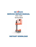 Skyjack SJ12 SJ16 Vertical Mast Service Manual 2022-2026 MEWP PDF service repair manual cover