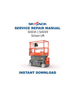 Skyjack SJ3215 SJ3219 Scissor Lift Service Manual 2021-2025 MEWP PDF service repair manual cover