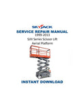 Skyjack SJIII Series Scissor Lift Service Manual PDF service repair manual cover
