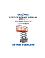 Skyjack SJIII Series Scissor Lift Service Manual PDF service repair manual cover