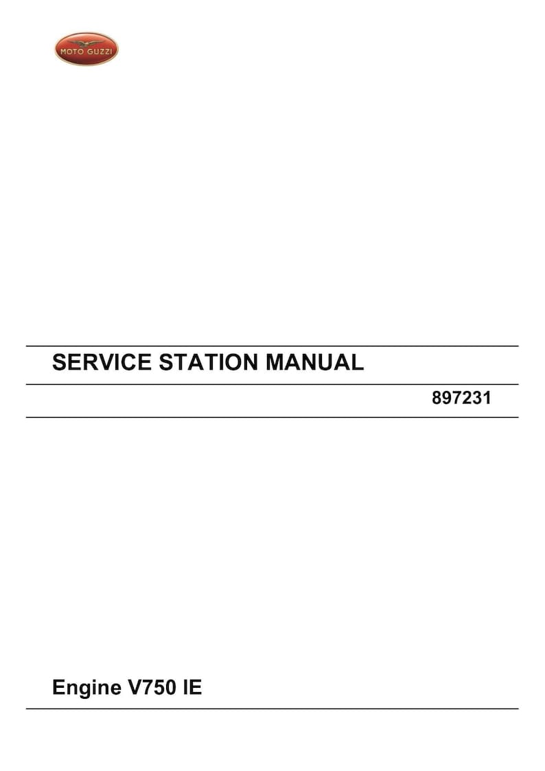 Moto Guzzi V7 V750 IE Service Manual service manual preview page 2