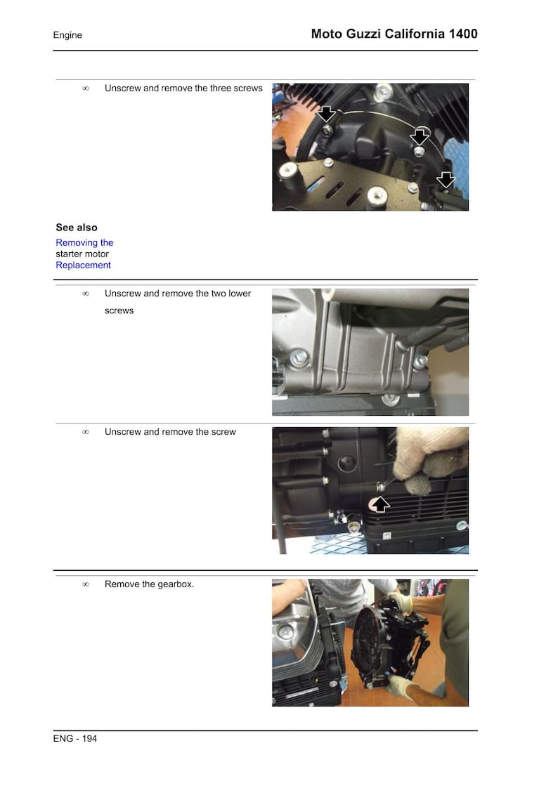 Moto Guzzi California 1400 Service Manual service manual preview page 7