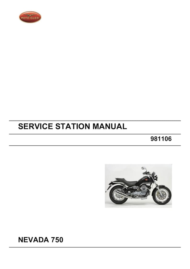 Moto Guzzi Nevada 750 Service Manual service manual preview page 2