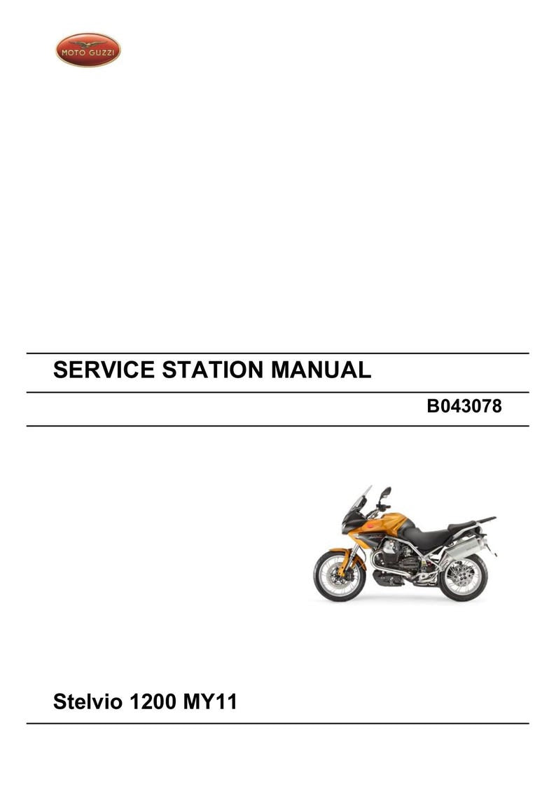 Moto Guzzi Stelvio 1200 Service Manual 2011-2015 Motorcycle service manual preview page 2