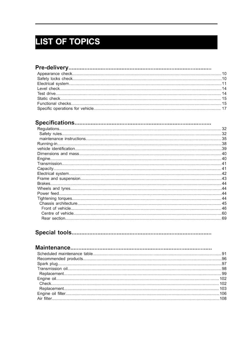 Moto Guzzi Stelvio Service Manual service manual preview page 7