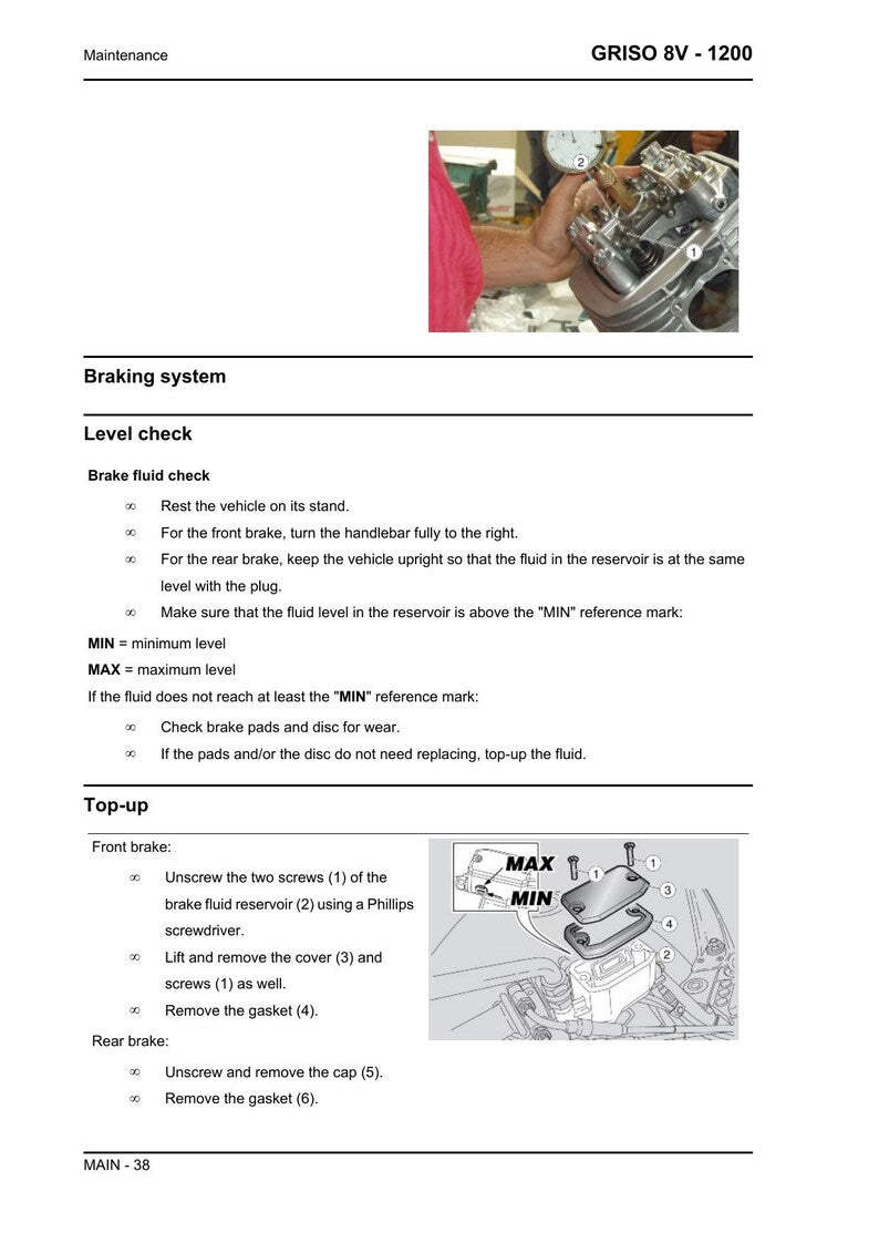 Moto Guzzi Griso 8V 1200 Service Manual service manual preview page 4