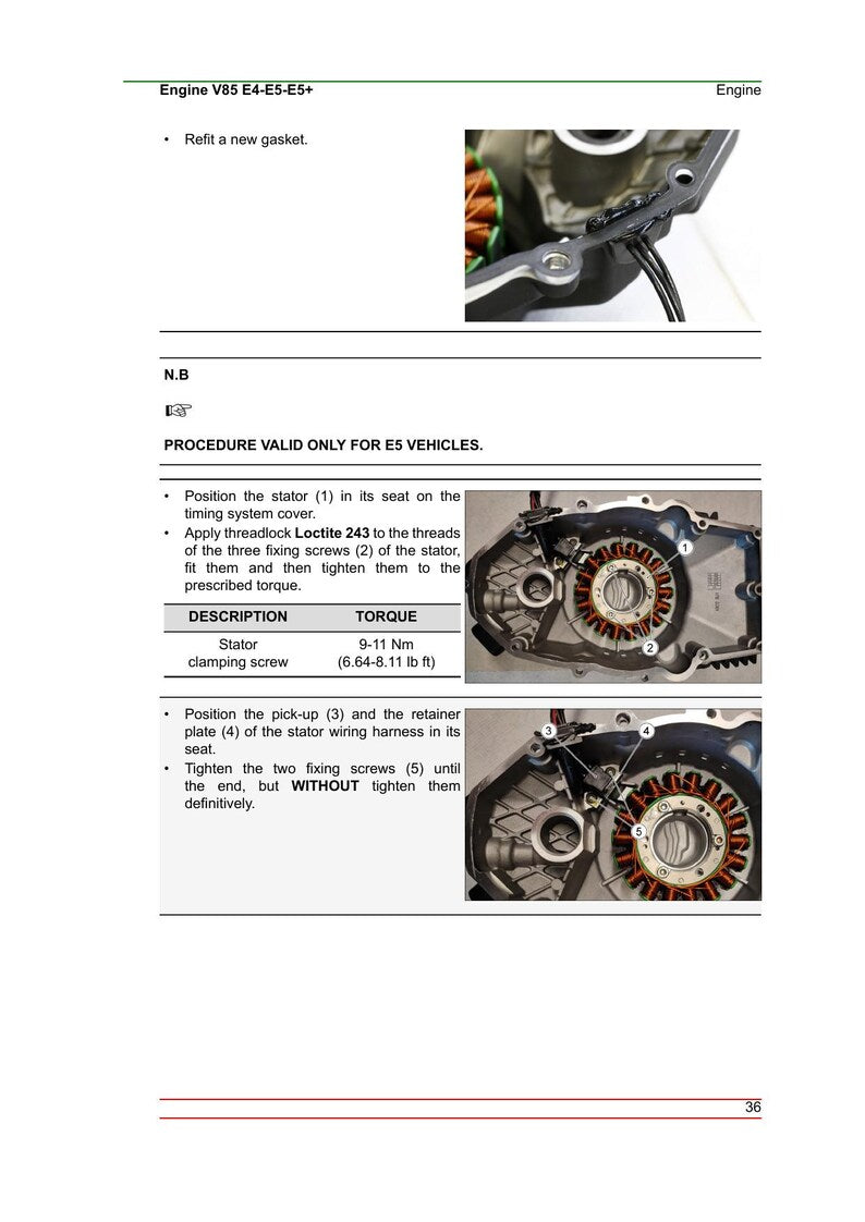Moto Guzzi V85 E4 E5 E5 Plus Service Manual service manual preview page 6