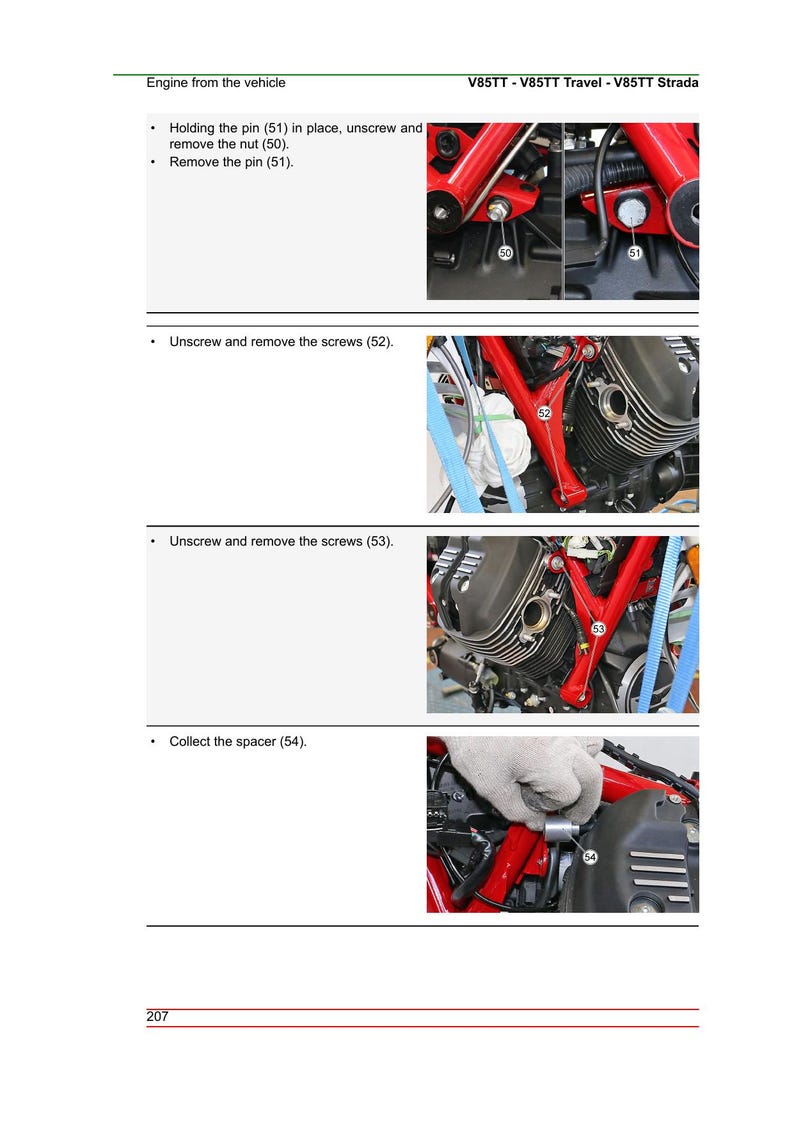 Moto Guzzi V85TT Service Manual service manual preview page 4