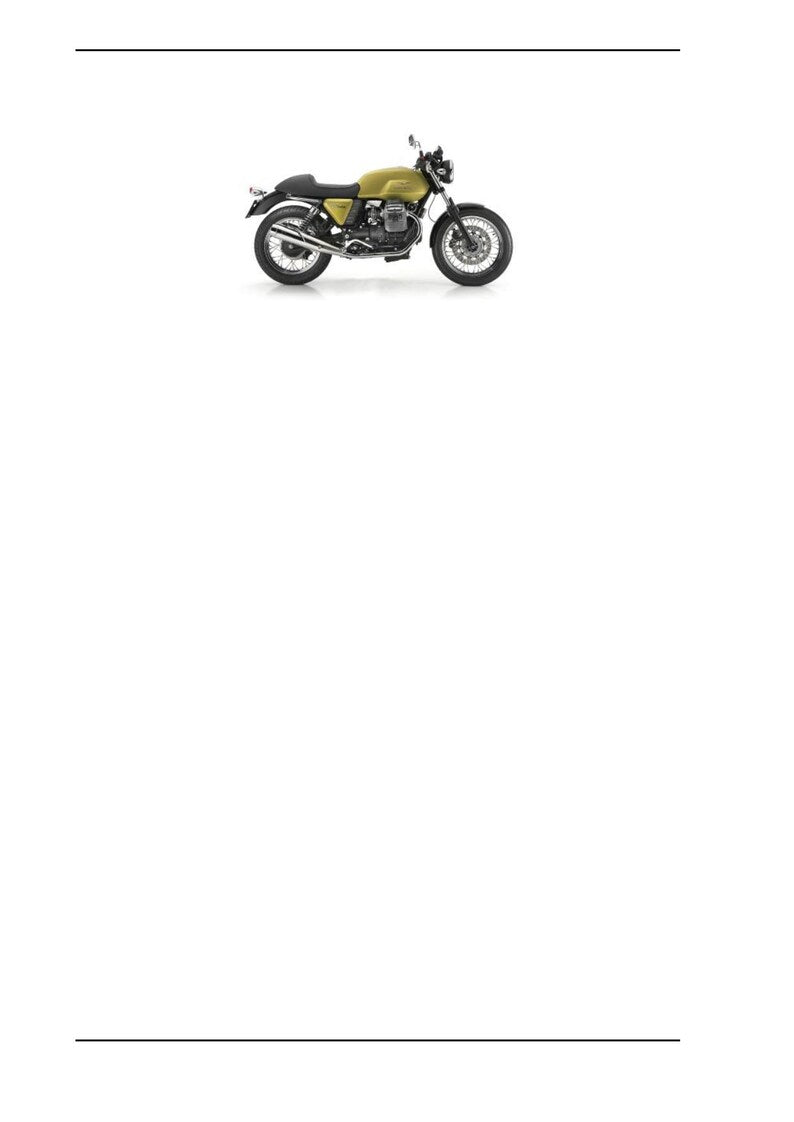 Moto Guzzi V7 Cafe Classic Service Manual service manual preview page 8