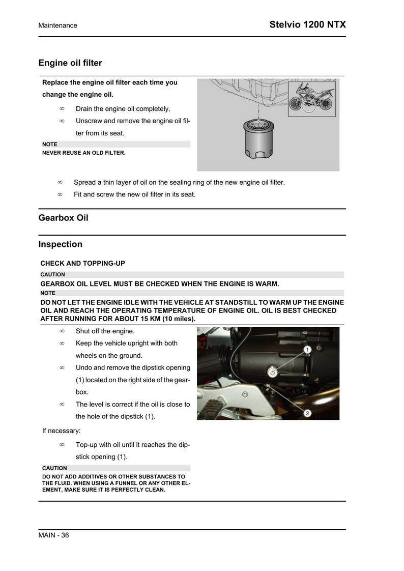 Moto Guzzi Stelvio 1200 NTX Service Manual 2010-2014 Motorcycle service manual preview page 4