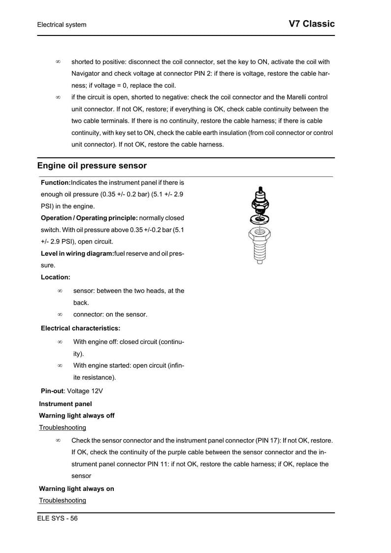 Moto Guzzi V7 Classic Service Manual service manual preview page 5