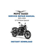 Moto Guzzi V7 E5 Stone Special Service Manual PDF service repair manual cover