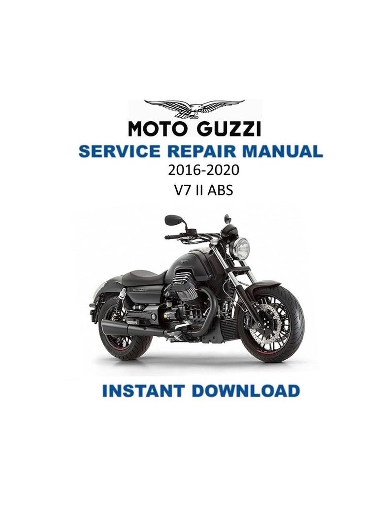 Moto Guzzi V7 II ABS Service Manual PDF service repair manual cover