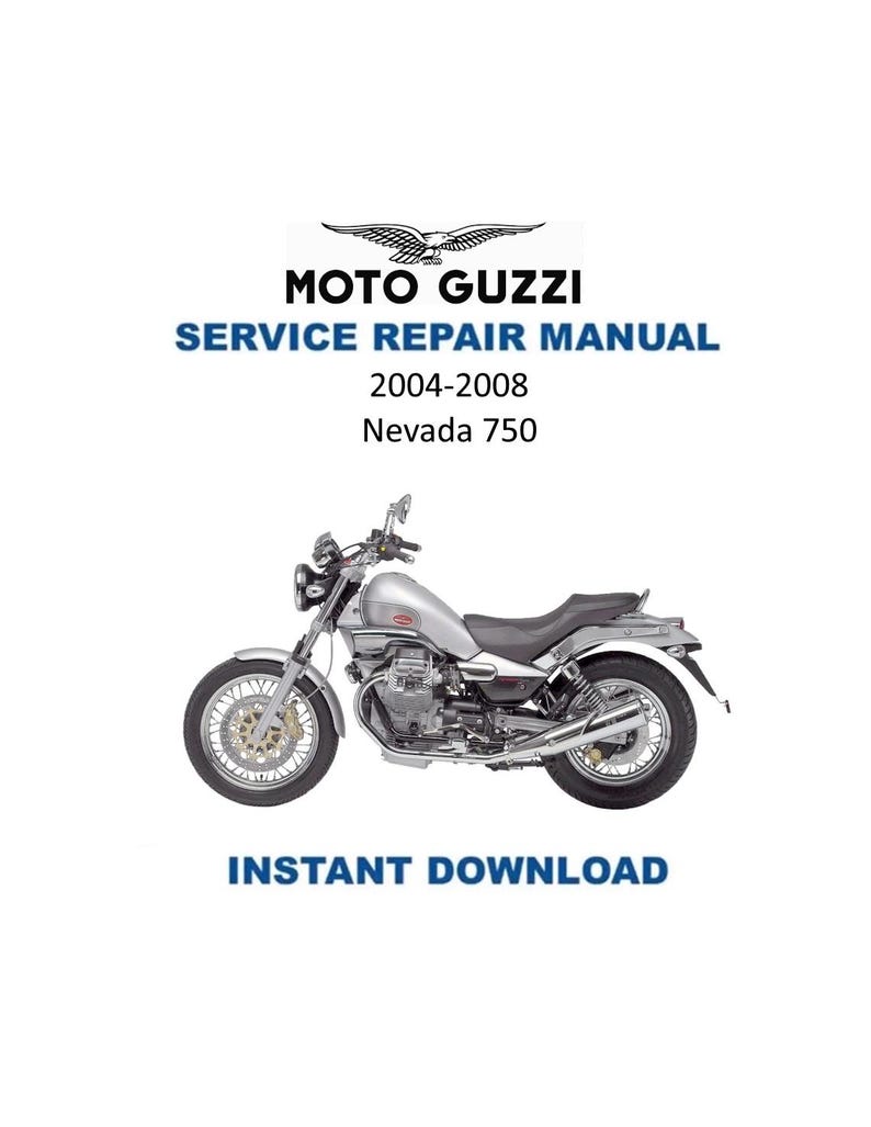 Moto Guzzi Nevada 750 Service Manual PDF service repair manual cover
