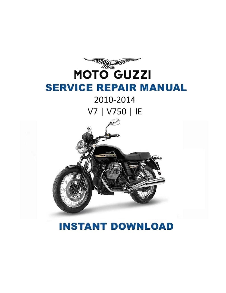 Moto Guzzi V7 V750 IE Service Manual PDF service repair manual cover
