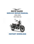 Moto Guzzi V9 IE MIU G3 Service Manual PDF service repair manual cover