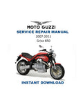 Moto Guzzi Griso 850 Service Manual PDF service repair manual cover
